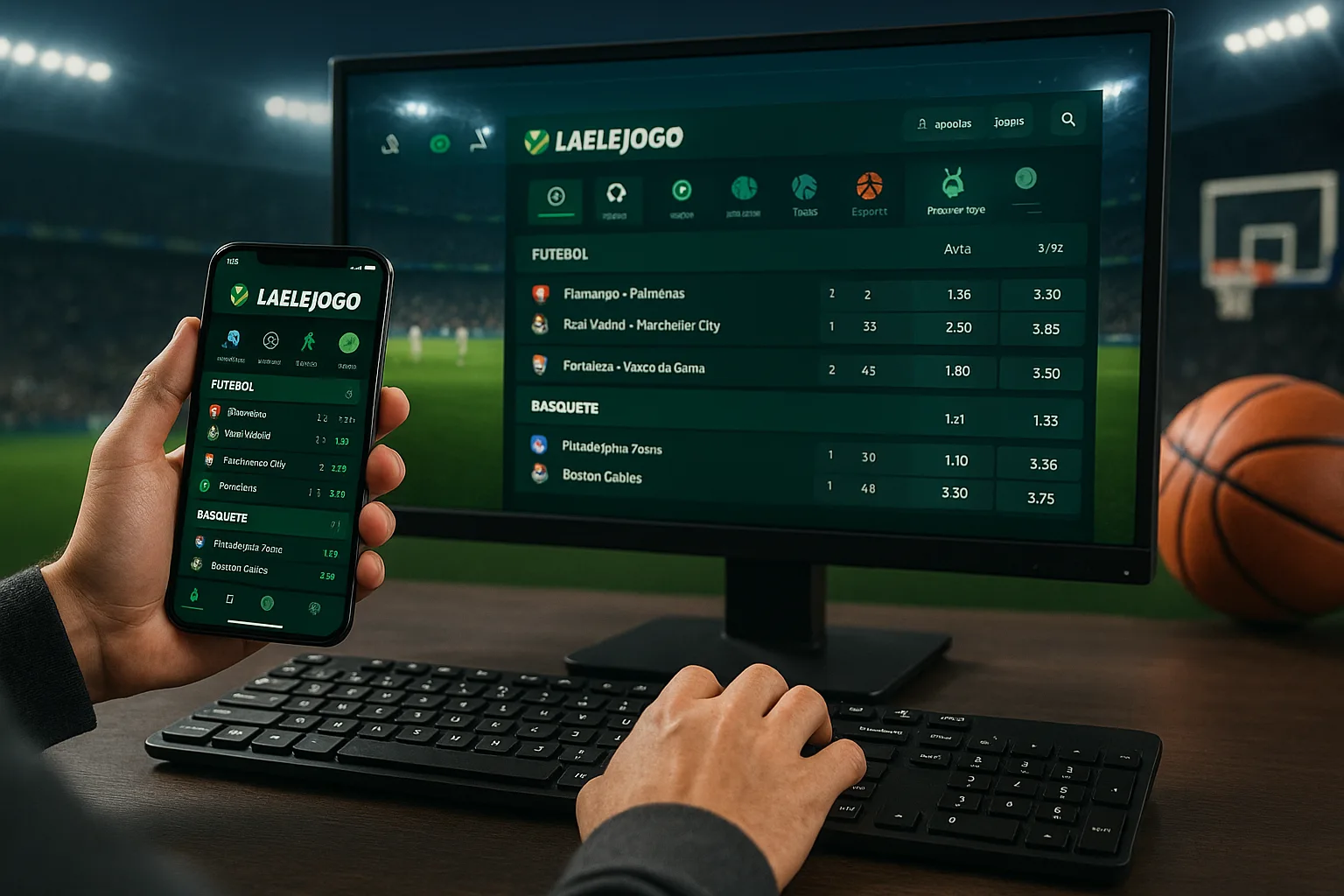 Aposte em apostas esportivas no cassino online LAELEJOGO