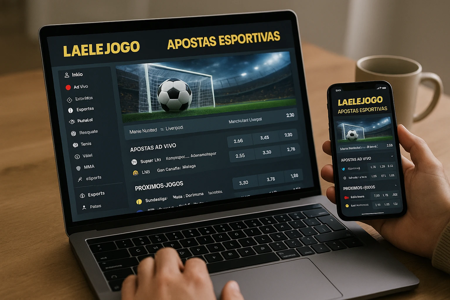 Apostas esportivas no cassino online LAELEJOGO