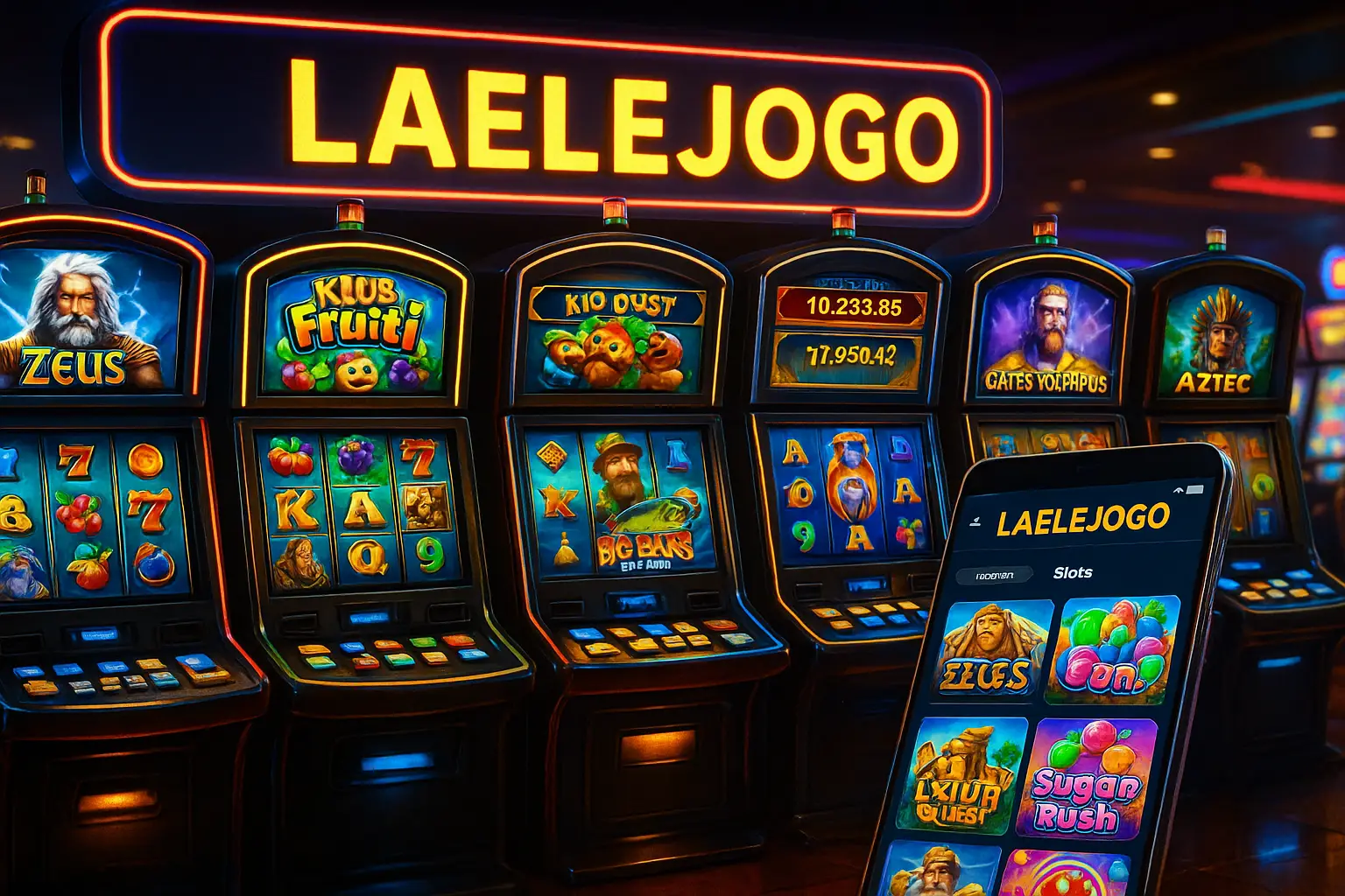 Explore o mundo das slot machines no LAELEJOGO Casino